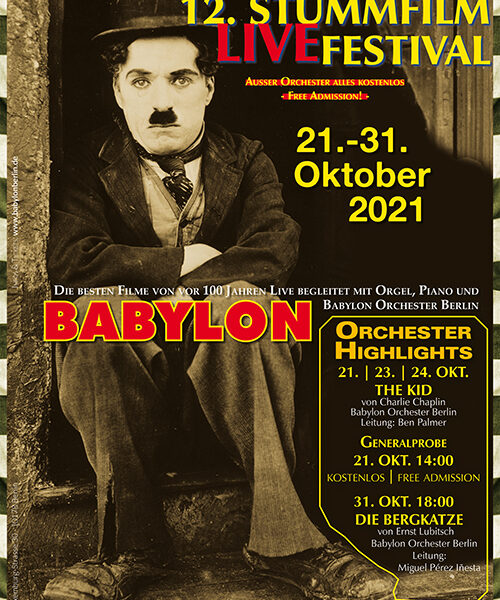 Babylon Berlin: 12. Stummfilmfestival 21.10.-31.10.21