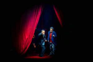 Markus Köllner und Comedian Frazer beim Schlussvorhang